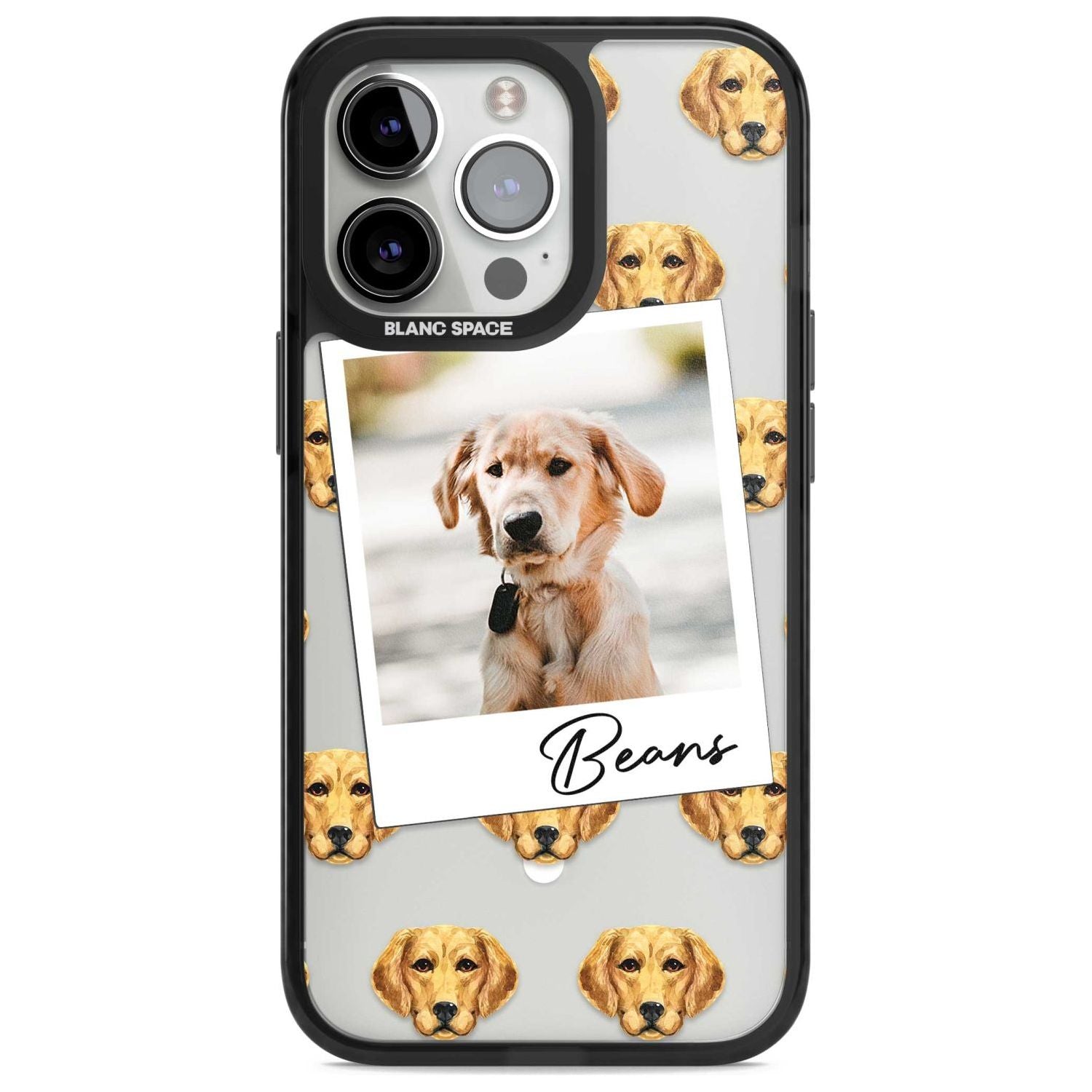 Personalised Labrador - Dog Photo Custom Phone Case iPhone 15 Pro Max / Magsafe Black Impact Case,iPhone 15 Pro / Magsafe Black Impact Case,iPhone 14 Pro Max / Magsafe Black Impact Case,iPhone 14 Pro / Magsafe Black Impact Case,iPhone 13 Pro / Magsafe Black Impact Case Blanc Space
