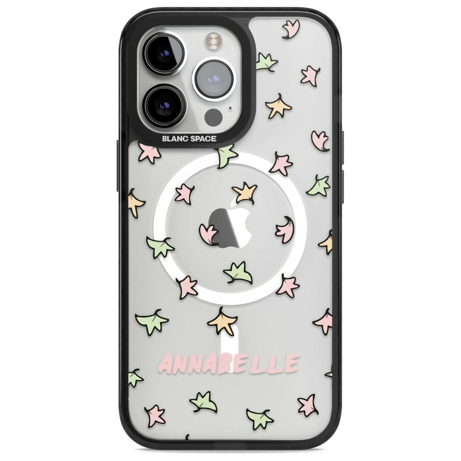 Personalised Heartstopper Leaves Pattern Custom Phone Case iPhone 15 Pro Max / Magsafe Black Impact Case,iPhone 15 Pro / Magsafe Black Impact Case,iPhone 14 Pro Max / Magsafe Black Impact Case,iPhone 14 Pro / Magsafe Black Impact Case,iPhone 13 Pro / Magsafe Black Impact Case Blanc Space