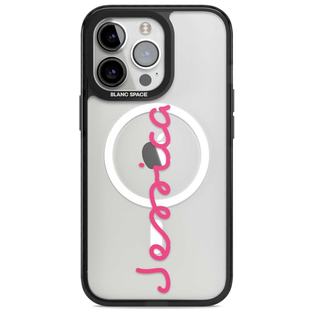 Personalised Summer Name Custom Phone Case iPhone 15 Pro Max / Magsafe Black Impact Case,iPhone 15 Pro / Magsafe Black Impact Case,iPhone 14 Pro Max / Magsafe Black Impact Case,iPhone 14 Pro / Magsafe Black Impact Case,iPhone 13 Pro / Magsafe Black Impact Case Blanc Space