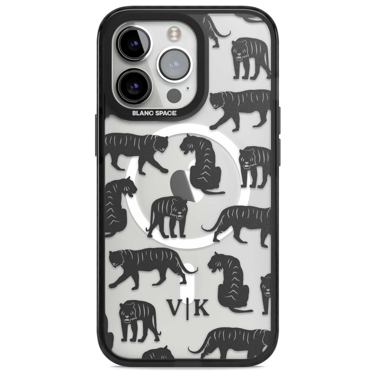 Personalised Tiger Silhouettes Custom Phone Case iPhone 15 Pro Max / Magsafe Black Impact Case,iPhone 15 Pro / Magsafe Black Impact Case,iPhone 14 Pro Max / Magsafe Black Impact Case,iPhone 14 Pro / Magsafe Black Impact Case,iPhone 13 Pro / Magsafe Black Impact Case Blanc Space