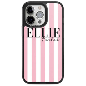 Personalized Pink and White Stripes