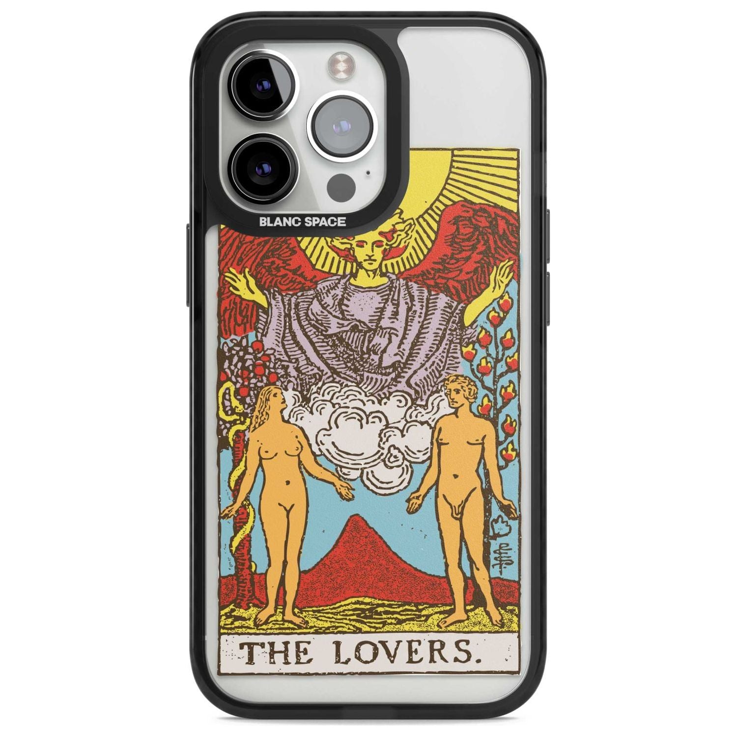 Personalised The Lovers Tarot Card - Colour Custom Phone Case iPhone 15 Pro Max / Magsafe Black Impact Case,iPhone 15 Pro / Magsafe Black Impact Case,iPhone 14 Pro Max / Magsafe Black Impact Case,iPhone 14 Pro / Magsafe Black Impact Case,iPhone 13 Pro / Magsafe Black Impact Case Blanc Space