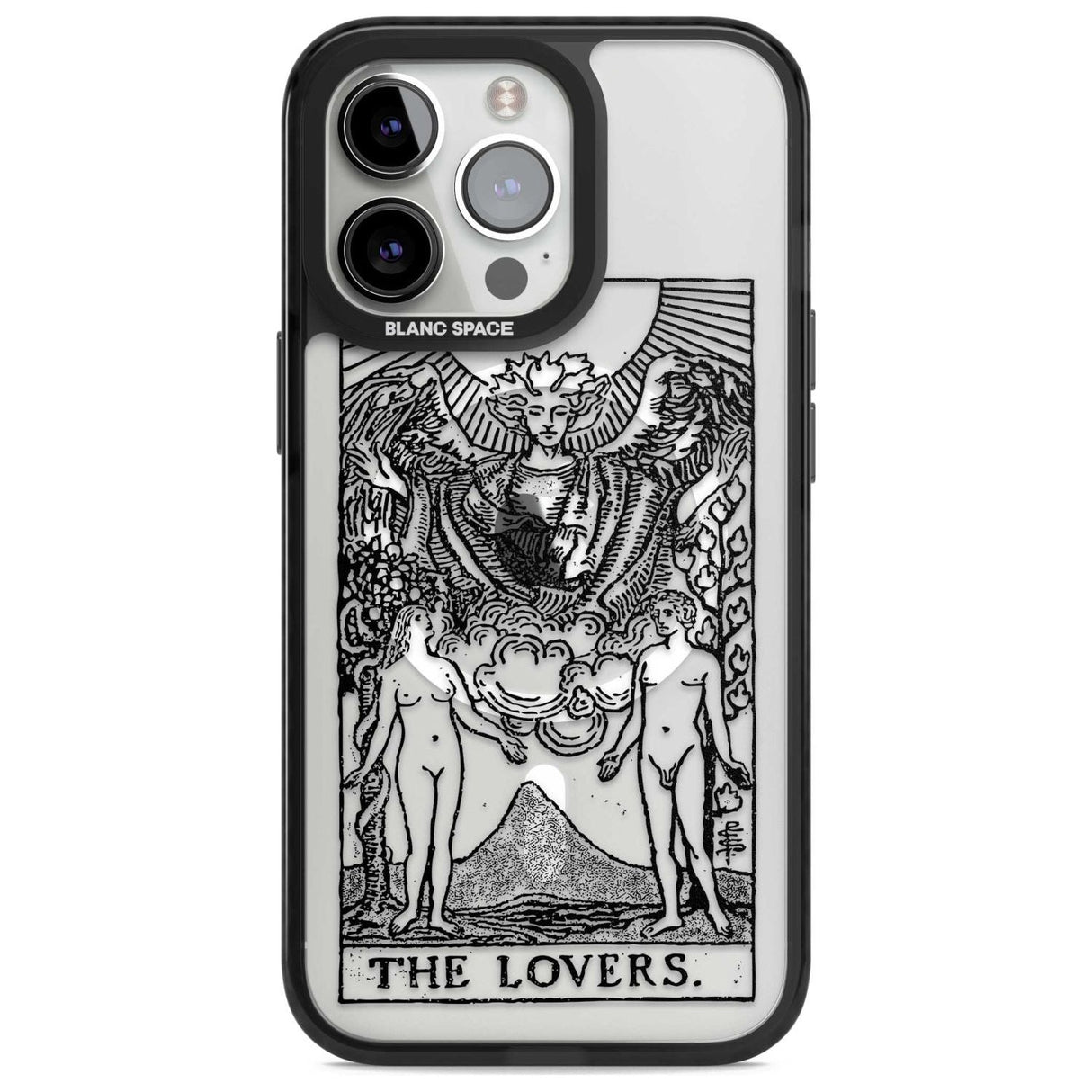 Personalised The Lovers Tarot Card - Transparent Custom Phone Case iPhone 15 Pro Max / Magsafe Black Impact Case,iPhone 15 Pro / Magsafe Black Impact Case,iPhone 14 Pro Max / Magsafe Black Impact Case,iPhone 14 Pro / Magsafe Black Impact Case,iPhone 13 Pro / Magsafe Black Impact Case Blanc Space