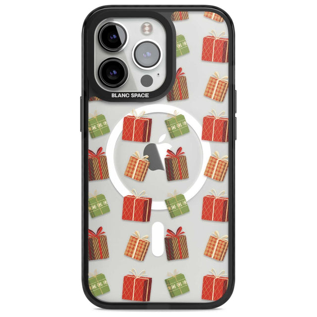 Christmas Presents Pattern Phone Case iPhone 15 Pro Max / Magsafe Black Impact Case,iPhone 15 Pro / Magsafe Black Impact Case,iPhone 14 Pro Max / Magsafe Black Impact Case,iPhone 14 Pro / Magsafe Black Impact Case,iPhone 13 Pro / Magsafe Black Impact Case Blanc Space