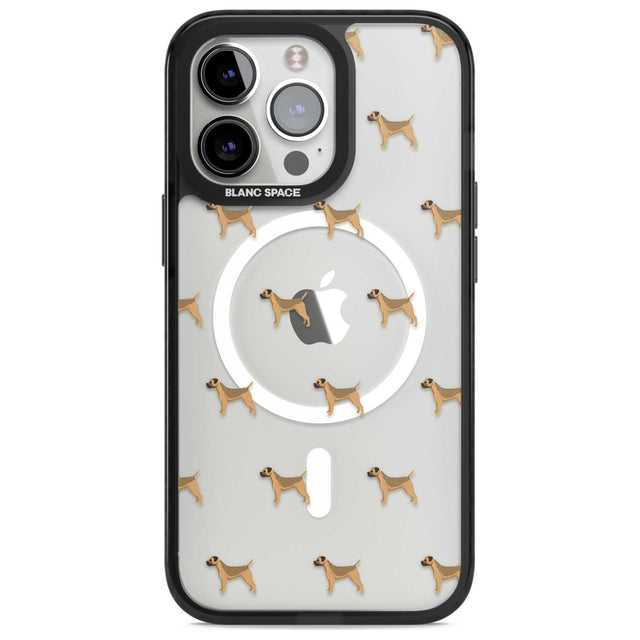 Border Terrier Dog Pattern Clear Phone Case iPhone 15 Pro Max / Magsafe Black Impact Case,iPhone 15 Pro / Magsafe Black Impact Case,iPhone 14 Pro Max / Magsafe Black Impact Case,iPhone 14 Pro / Magsafe Black Impact Case,iPhone 13 Pro / Magsafe Black Impact Case Blanc Space