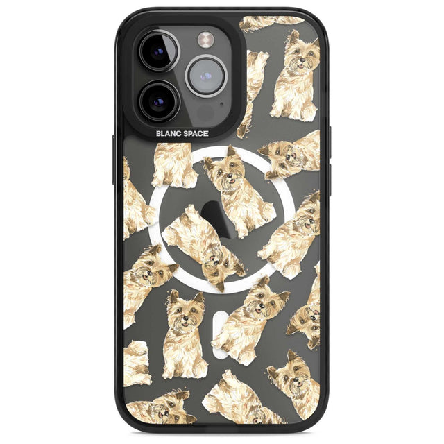 Cairn Terrier Watercolour Dog Pattern Phone Case iPhone 15 Pro Max / Magsafe Black Impact Case,iPhone 15 Pro / Magsafe Black Impact Case,iPhone 14 Pro Max / Magsafe Black Impact Case,iPhone 14 Pro / Magsafe Black Impact Case,iPhone 13 Pro / Magsafe Black Impact Case Blanc Space