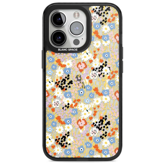 Busy Floral Mix: Transparent Phone Case iPhone 15 Pro Max / Magsafe Black Impact Case,iPhone 15 Pro / Magsafe Black Impact Case,iPhone 14 Pro Max / Magsafe Black Impact Case,iPhone 14 Pro / Magsafe Black Impact Case,iPhone 13 Pro / Magsafe Black Impact Case Blanc Space