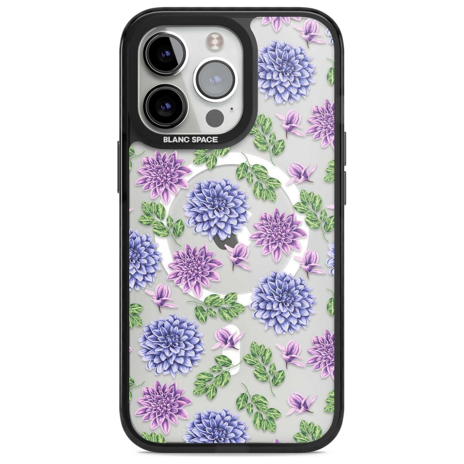 Purple Dahlias Floral