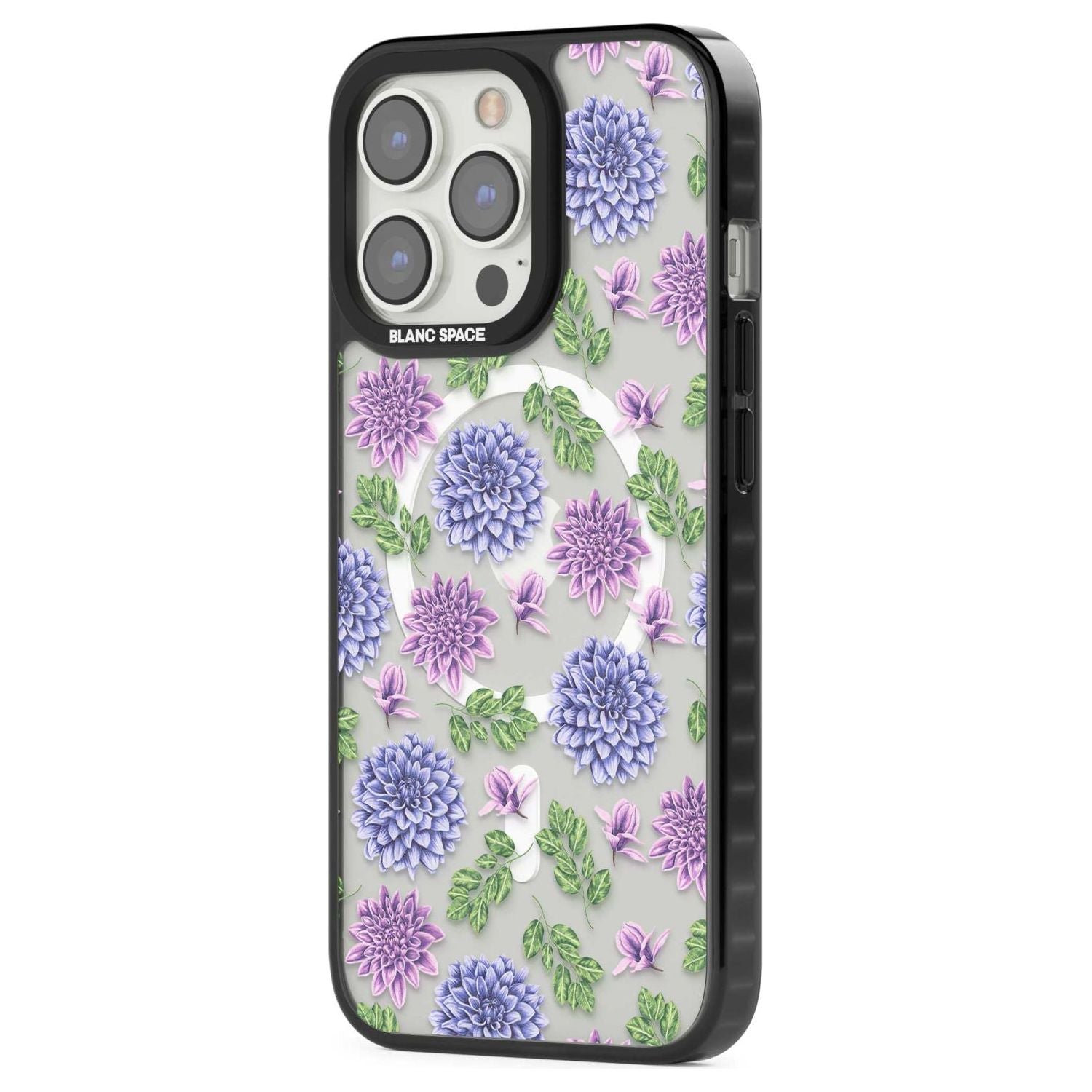 Purple Dahlias Floral