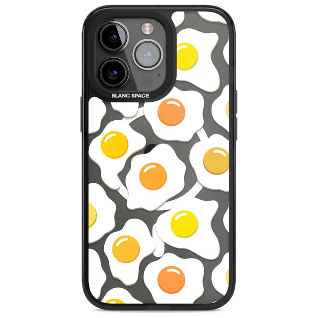 Fried Egg Pattern Phone Case iPhone 15 Pro Max / Magsafe Black Impact Case,iPhone 15 Pro / Magsafe Black Impact Case,iPhone 14 Pro Max / Magsafe Black Impact Case,iPhone 14 Pro / Magsafe Black Impact Case,iPhone 13 Pro / Magsafe Black Impact Case Blanc Space