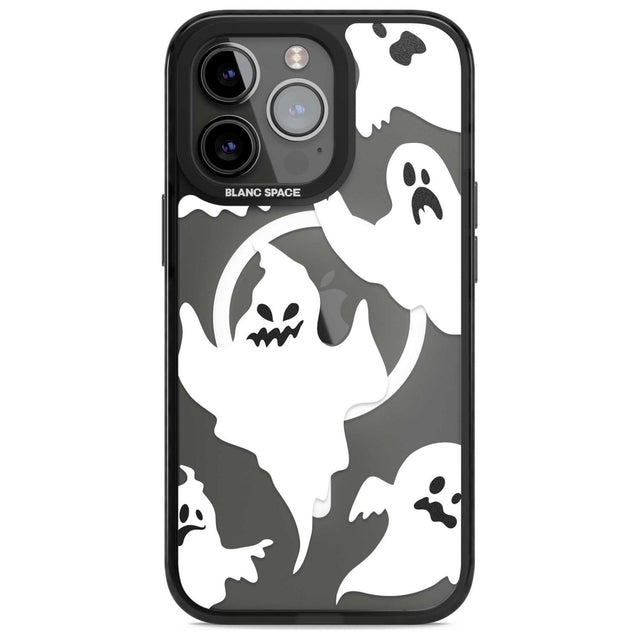 Ghost Pattern Phone Case iPhone 15 Pro Max / Magsafe Black Impact Case,iPhone 15 Pro / Magsafe Black Impact Case,iPhone 14 Pro Max / Magsafe Black Impact Case,iPhone 14 Pro / Magsafe Black Impact Case,iPhone 13 Pro / Magsafe Black Impact Case Blanc Space