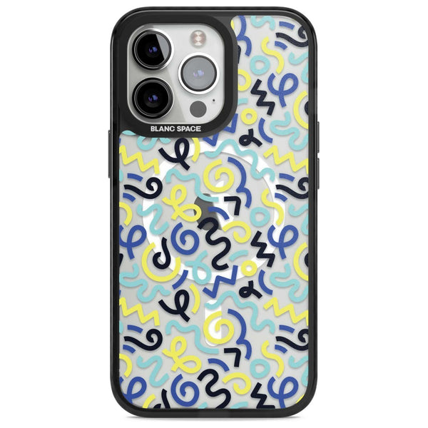 Blue & Yellow Memphis Retro