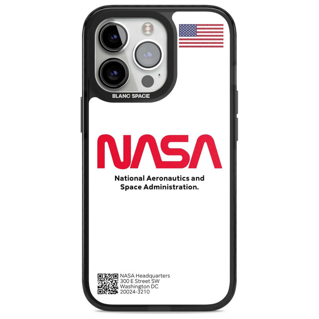 NASA The Worm Phone Case iPhone 15 Pro Max / Magsafe Black Impact Case,iPhone 15 Pro / Magsafe Black Impact Case,iPhone 14 Pro Max / Magsafe Black Impact Case,iPhone 14 Pro / Magsafe Black Impact Case,iPhone 13 Pro / Magsafe Black Impact Case Blanc Space