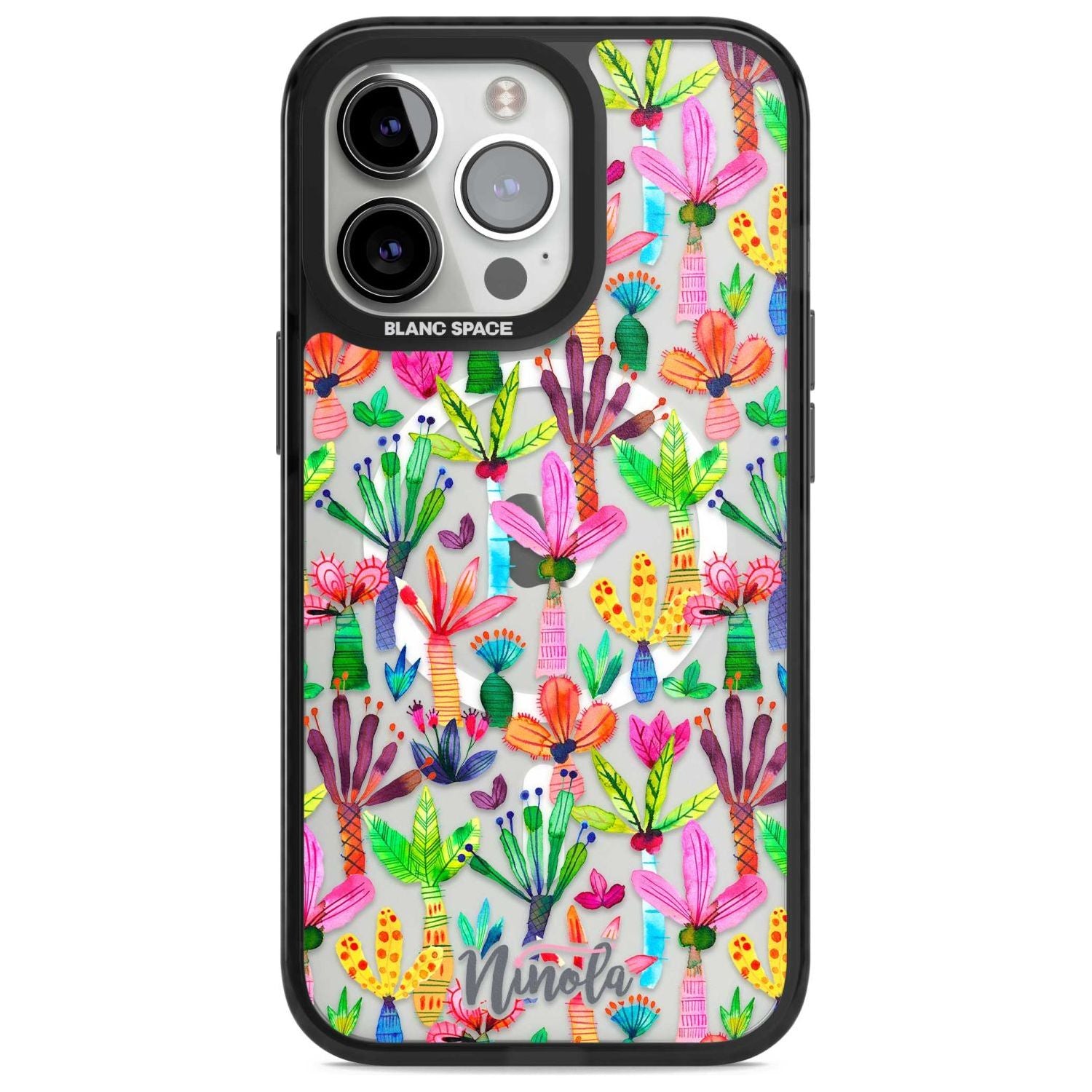 Palms Garden Phone Case iPhone 15 Pro Max / Magsafe Black Impact Case,iPhone 15 Pro / Magsafe Black Impact Case,iPhone 14 Pro Max / Magsafe Black Impact Case,iPhone 14 Pro / Magsafe Black Impact Case,iPhone 13 Pro / Magsafe Black Impact Case Blanc Space