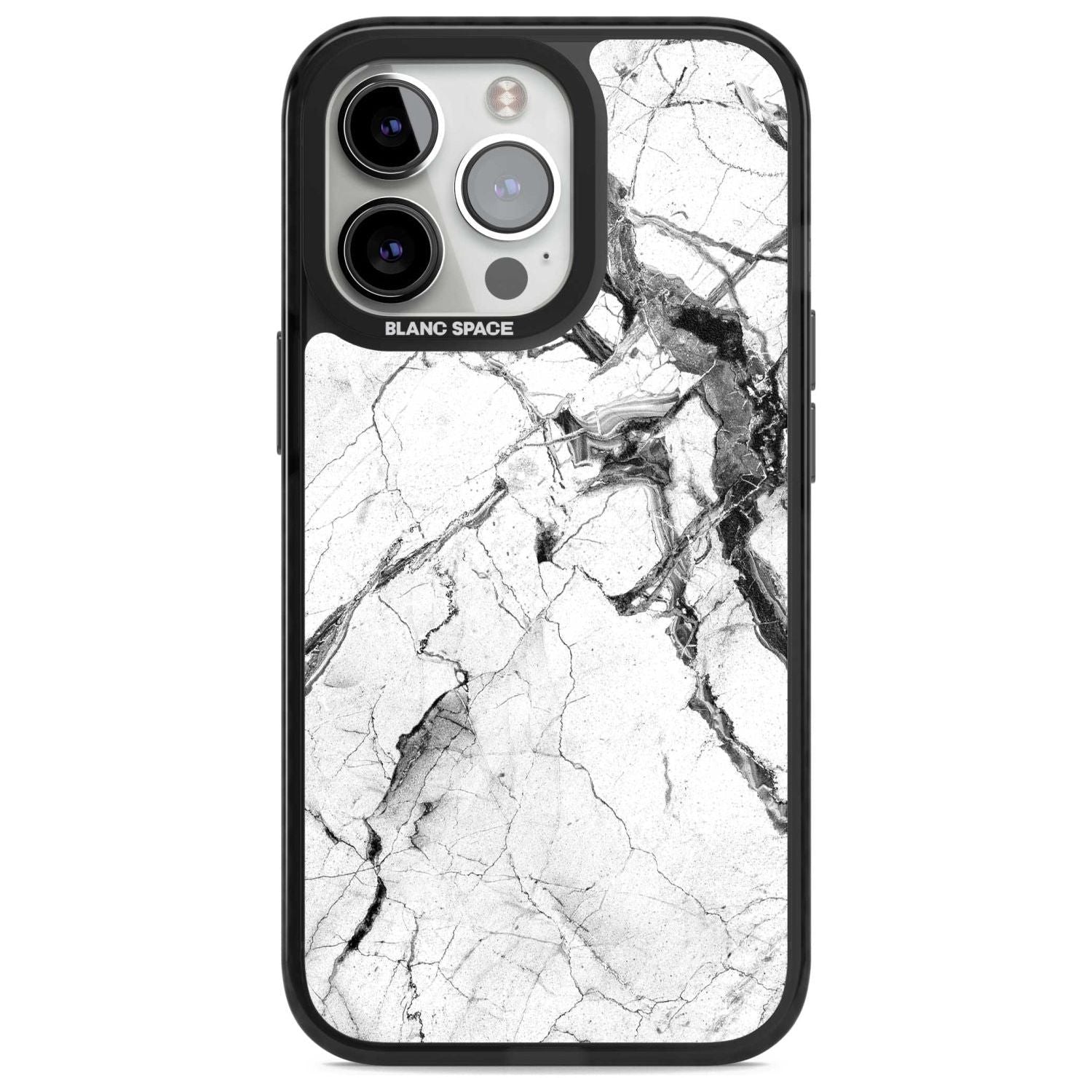 Black & White Stormy Marble Phone Case iPhone 15 Pro Max / Magsafe Black Impact Case,iPhone 15 Pro / Magsafe Black Impact Case,iPhone 14 Pro Max / Magsafe Black Impact Case,iPhone 14 Pro / Magsafe Black Impact Case,iPhone 13 Pro / Magsafe Black Impact Case Blanc Space
