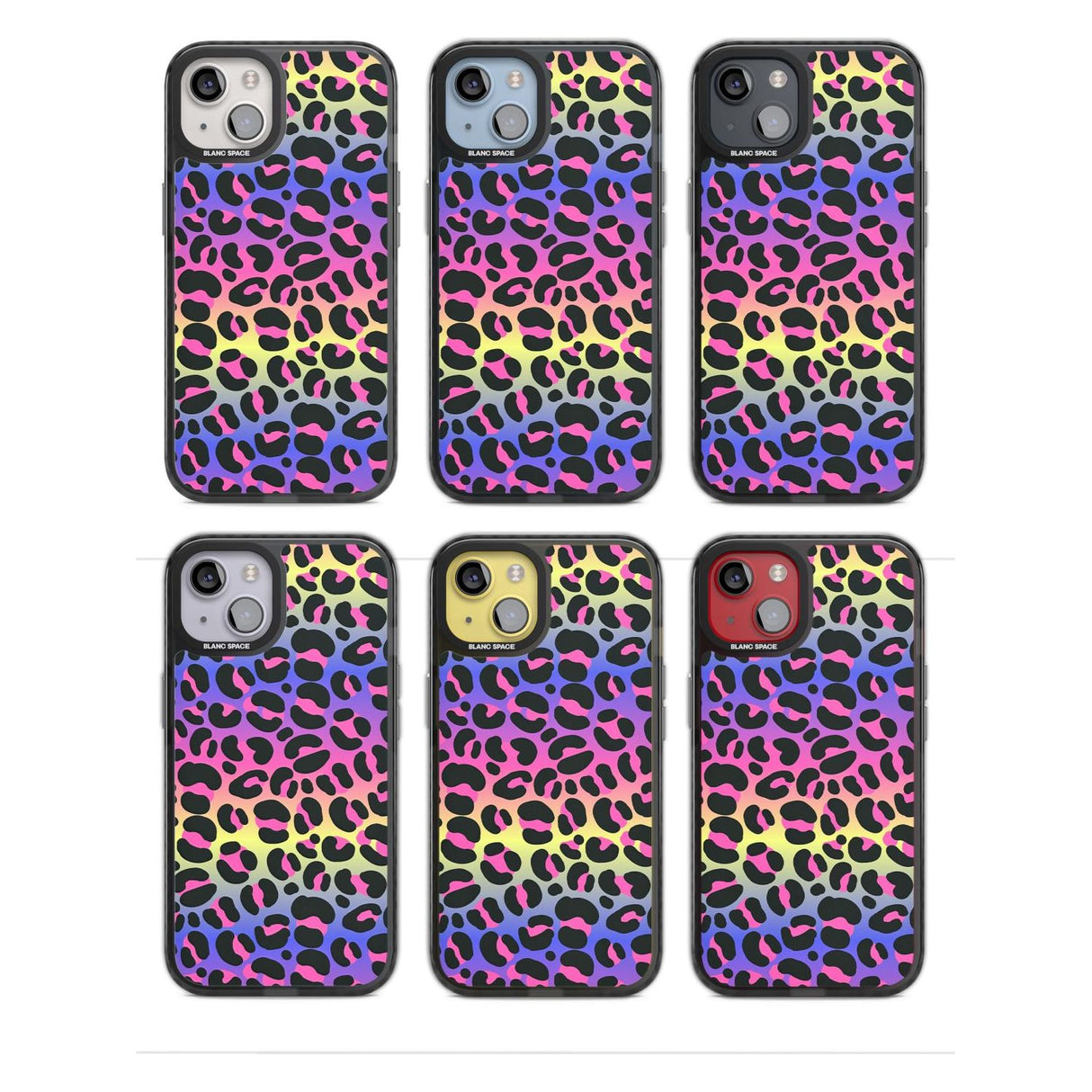 Rainbow Gradient Leopard Print