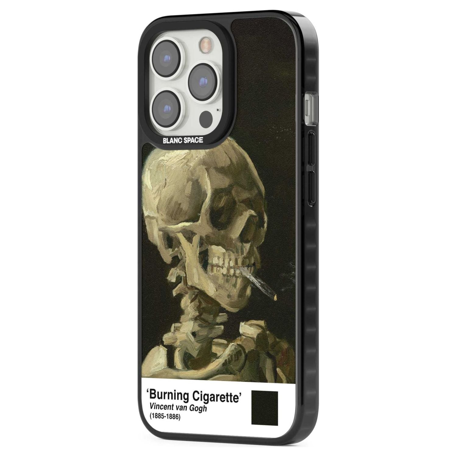 Skull Of A Skeleton With Burning Cigarette