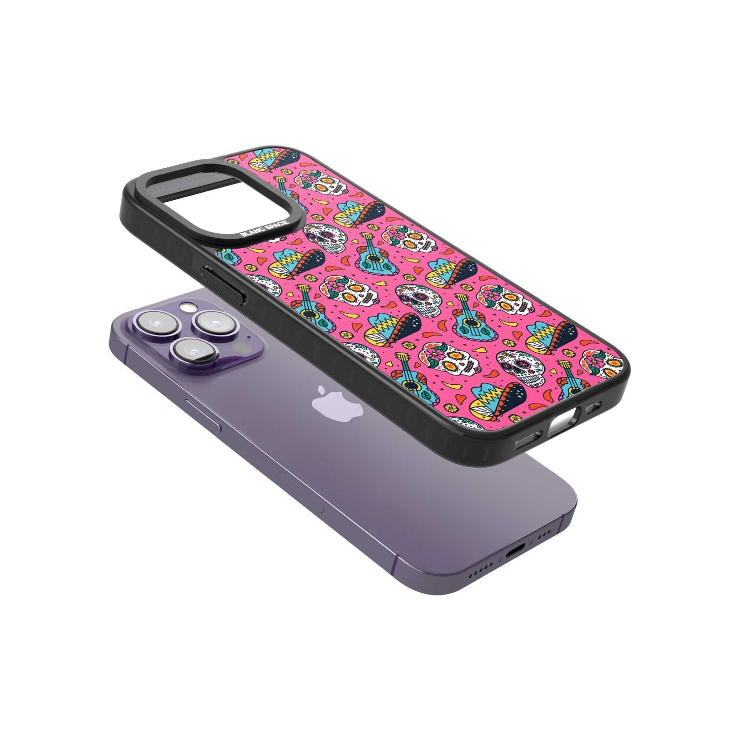 Pink Day Of The Dead Pattern