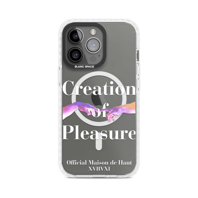 Creation of Pleasure Phone Case iPhone 15 Pro Max / Magsafe Impact Case,iPhone 15 Pro / Magsafe Impact Case Blanc Space