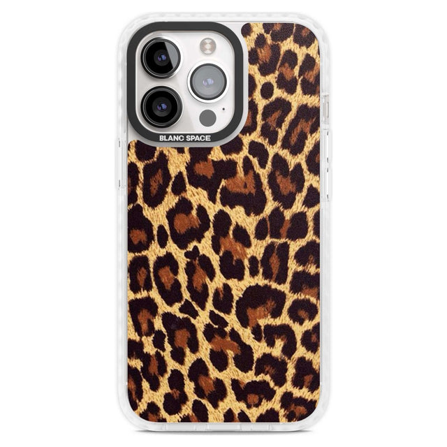 Gold Leopard Print Phone Case iPhone 15 Pro Max / Magsafe Impact Case,iPhone 15 Pro / Magsafe Impact Case Blanc Space