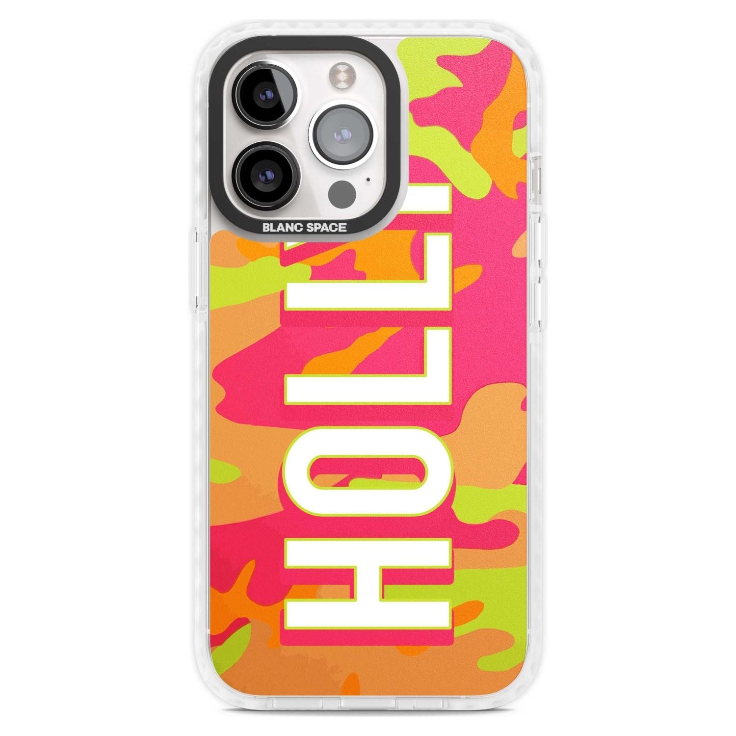Personalised Colourful Neon Camo Custom Phone Case iPhone 15 Pro Max / Magsafe Impact Case,iPhone 15 Pro / Magsafe Impact Case Blanc Space