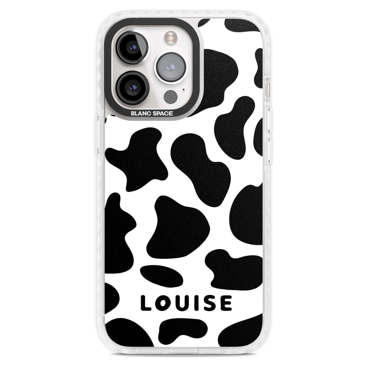 Personalised Cow Print Custom Phone Case iPhone 15 Pro Max / Magsafe Impact Case,iPhone 15 Pro / Magsafe Impact Case Blanc Space