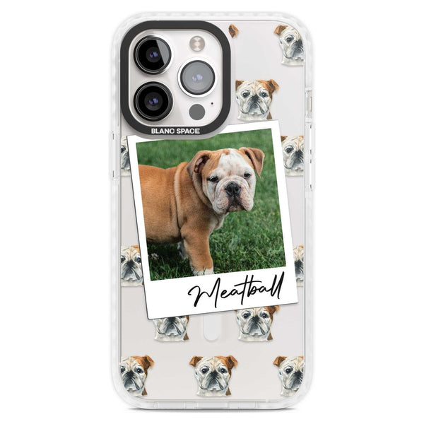 Personalised English Bulldog Instant Camera Photo