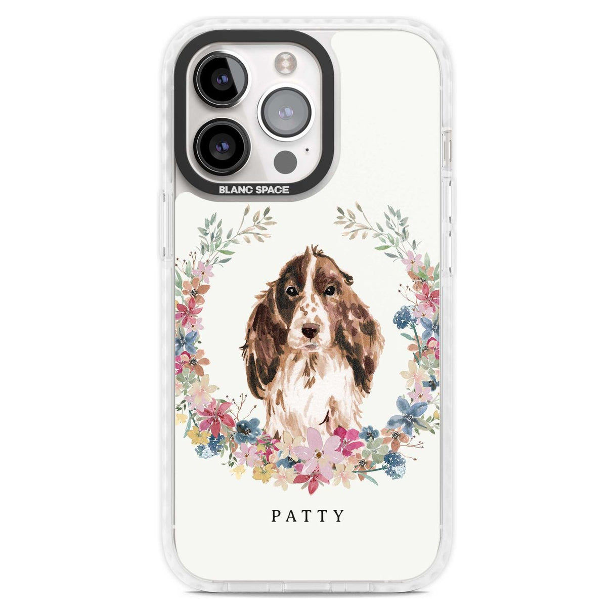 Personalised Brown Cocker Spaniel - Watercolour Dog Portrait Custom Phone Case iPhone 15 Pro Max / Magsafe Impact Case,iPhone 15 Pro / Magsafe Impact Case Blanc Space