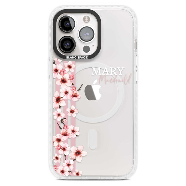 Personalised Cherry Blossom Stripe