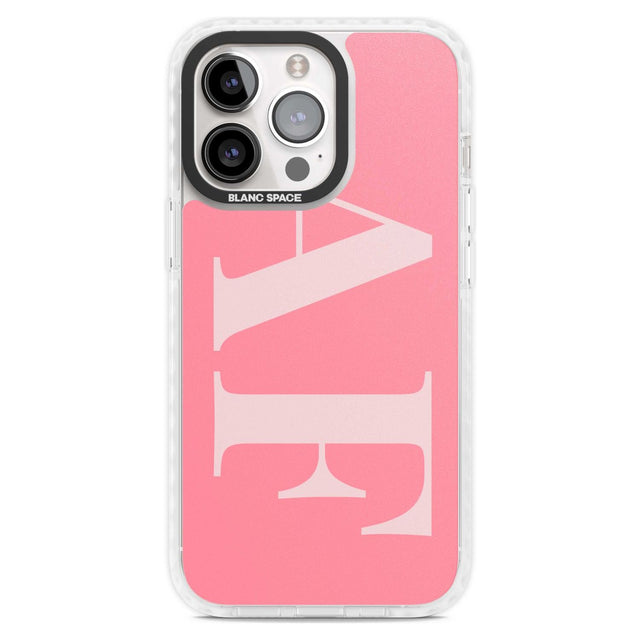 Personalised Light & Dark Pink Personalised Custom Phone Case iPhone 15 Pro Max / Magsafe Impact Case,iPhone 15 Pro / Magsafe Impact Case Blanc Space