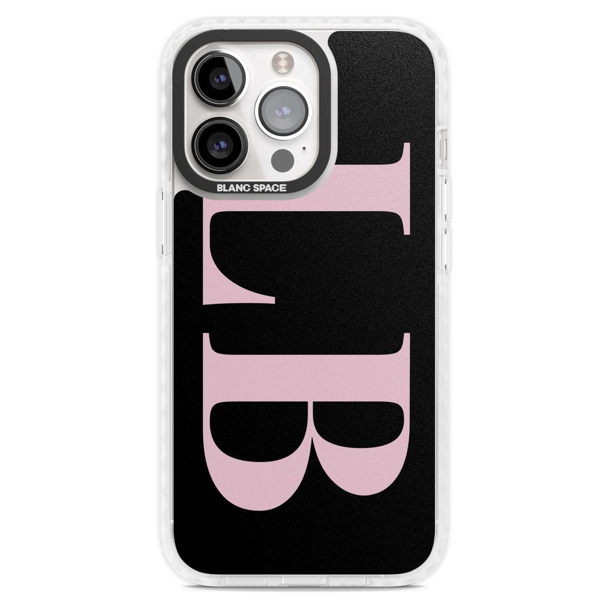 Personalised Pink & Black Letters Custom Phone Case iPhone 15 Pro Max / Magsafe Impact Case,iPhone 15 Pro / Magsafe Impact Case Blanc Space