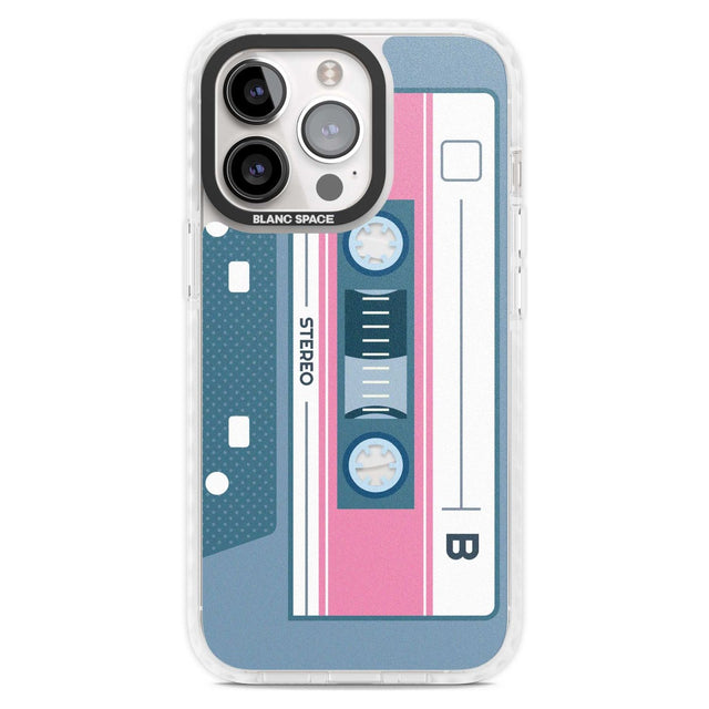 Personalised Retro Mixtape Custom Phone Case iPhone 15 Pro Max / Magsafe Impact Case,iPhone 15 Pro / Magsafe Impact Case Blanc Space