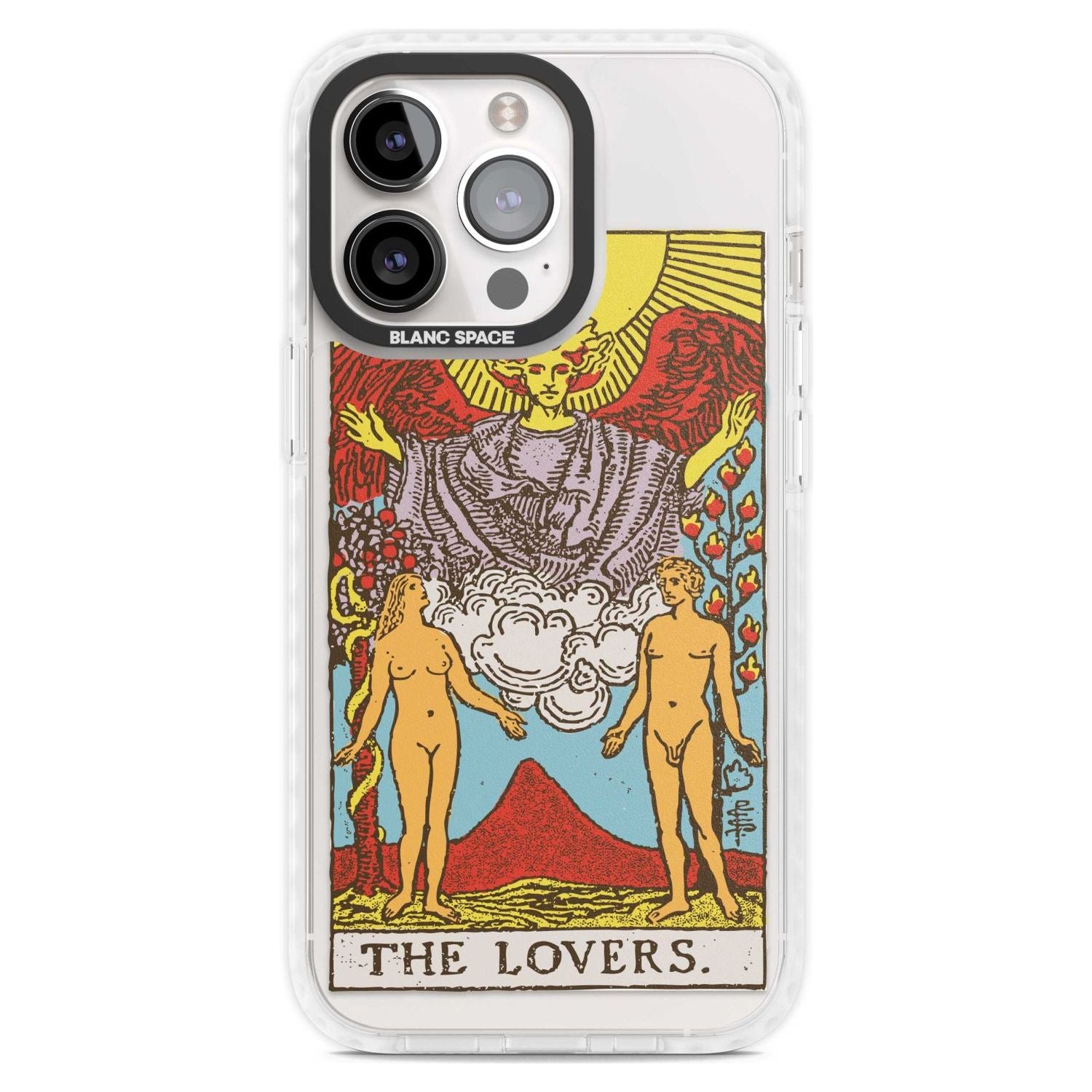 Personalised The Lovers Tarot Card - Colour Custom Phone Case iPhone 15 Pro Max / Magsafe Impact Case,iPhone 15 Pro / Magsafe Impact Case Blanc Space