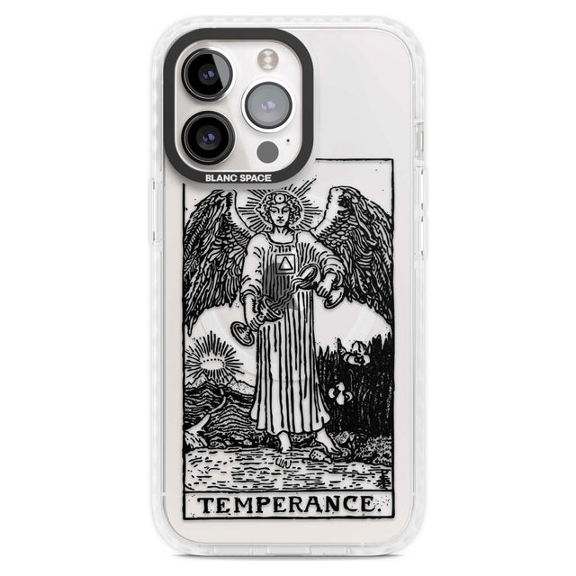 Personalised Temperance Tarot Card - Transparent Custom Phone Case iPhone 15 Pro Max / Magsafe Impact Case,iPhone 15 Pro / Magsafe Impact Case Blanc Space