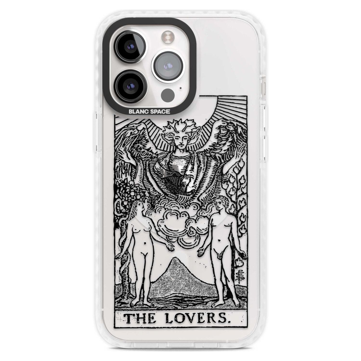 Personalised The Lovers Tarot Card - Transparent Custom Phone Case iPhone 15 Pro Max / Magsafe Impact Case,iPhone 15 Pro / Magsafe Impact Case Blanc Space