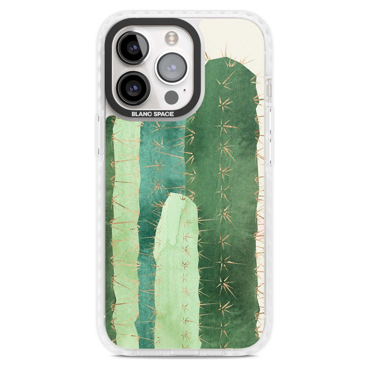 Large Cacti Mix Design Phone Case iPhone 15 Pro Max / Magsafe Impact Case,iPhone 15 Pro / Magsafe Impact Case Blanc Space