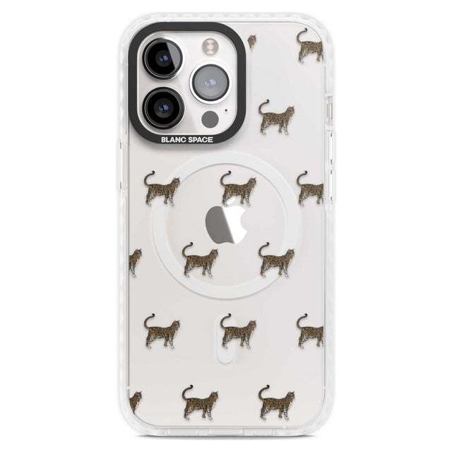 Bengal Cat Pattern Phone Case iPhone 15 Pro Max / Magsafe Impact Case,iPhone 15 Pro / Magsafe Impact Case Blanc Space
