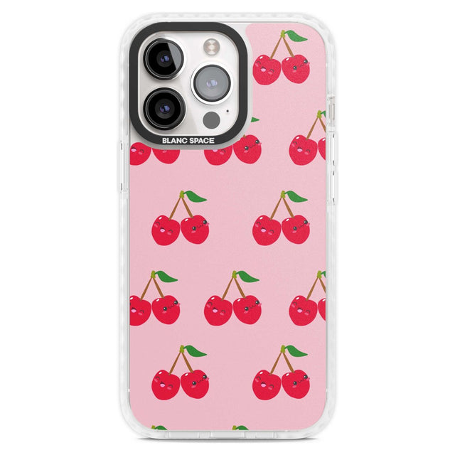Cheeky Cherry Phone Case iPhone 15 Pro Max / Magsafe Impact Case,iPhone 15 Pro / Magsafe Impact Case Blanc Space