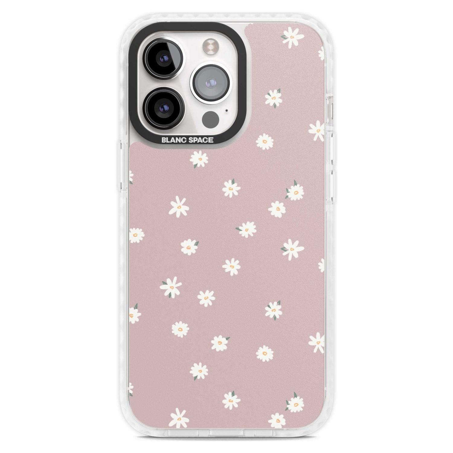 Dark Pink Cute Floral Design Phone Case iPhone 15 Pro Max / Magsafe Impact Case,iPhone 15 Pro / Magsafe Impact Case Blanc Space