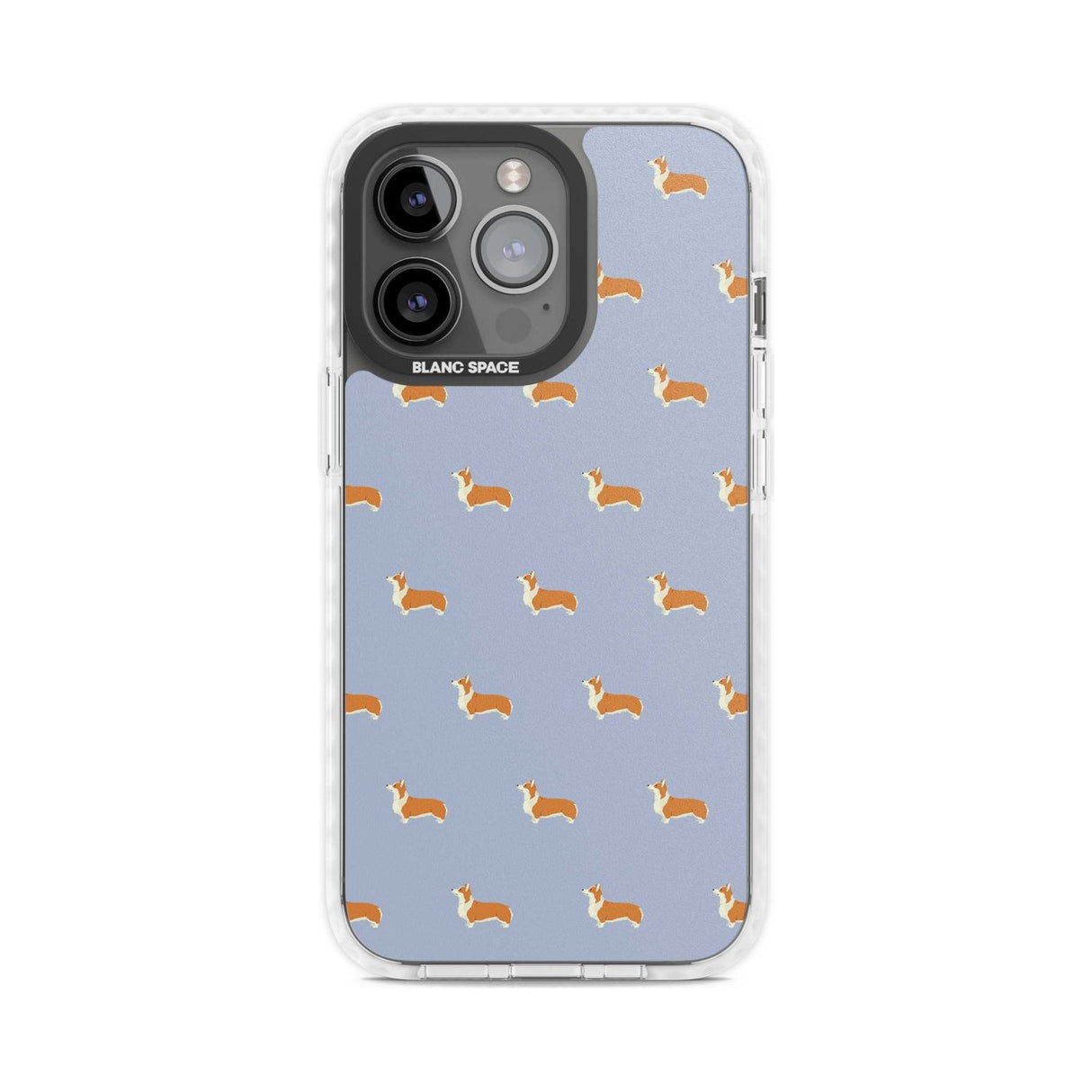Pembroke Welsh Corgi Dog Pattern Phone Case iPhone 15 Pro Max / Magsafe Impact Case,iPhone 15 Pro / Magsafe Impact Case Blanc Space