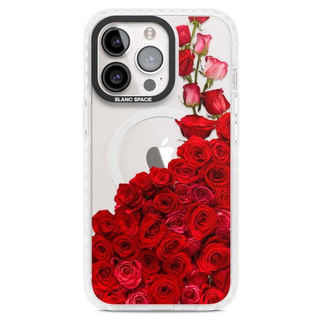 Floral Roses Phone Case iPhone 15 Pro Max / Magsafe Impact Case,iPhone 15 Pro / Magsafe Impact Case Blanc Space