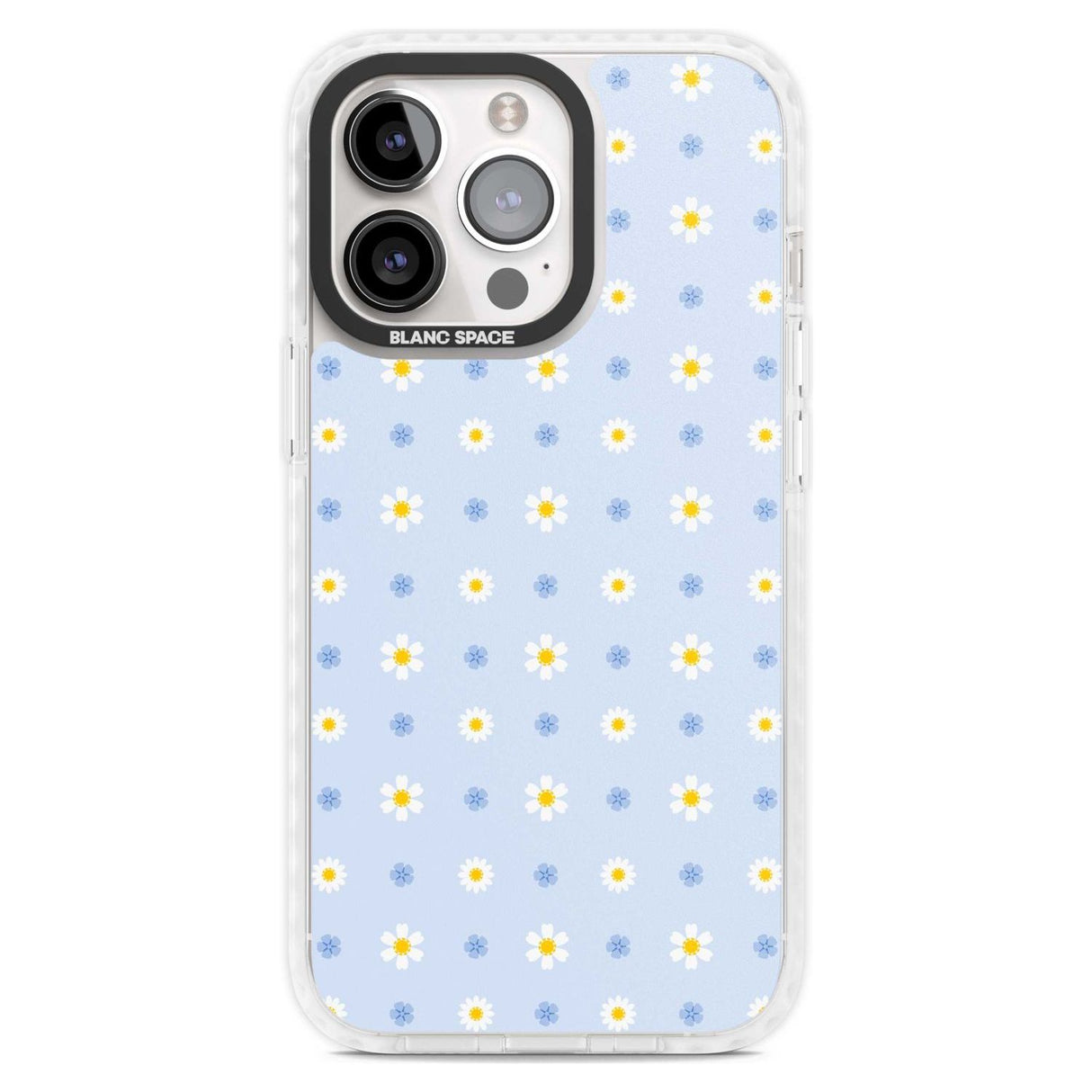 Pale Blue Daisies Phone Case iPhone 15 Pro Max / Magsafe Impact Case,iPhone 15 Pro / Magsafe Impact Case Blanc Space