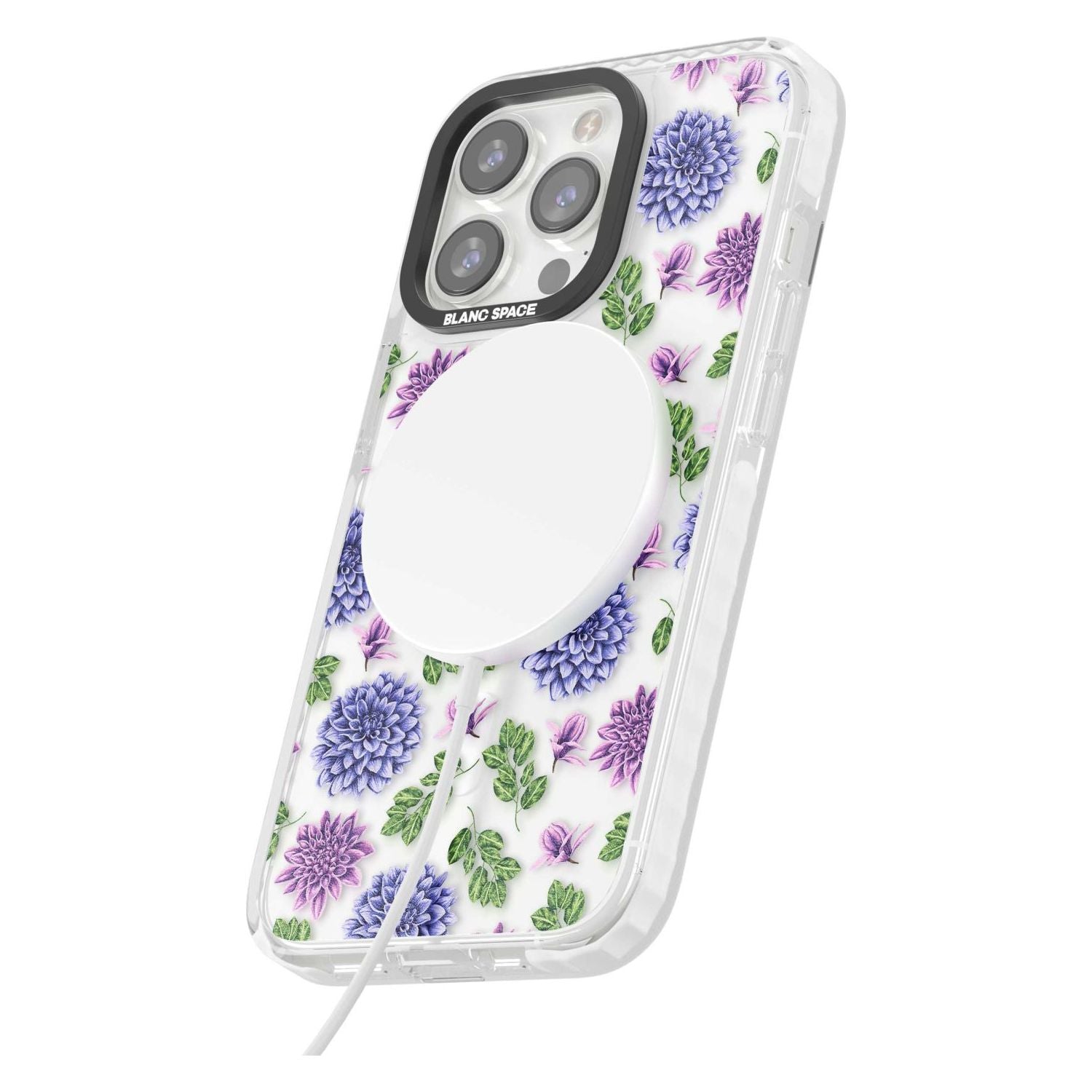 Purple Dahlias Floral