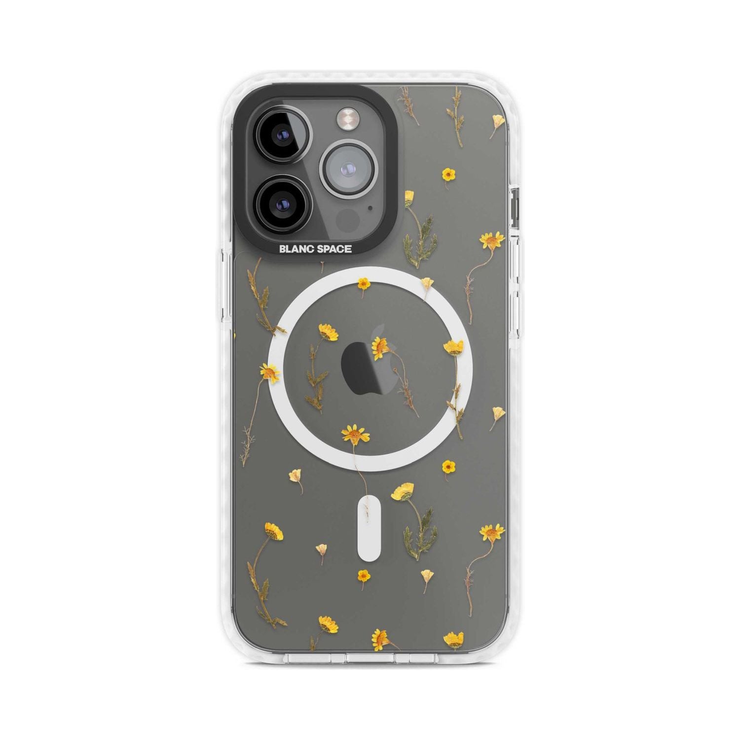Mixed Yellow Flowers - Dried Flower-Inspired Phone Case iPhone 15 Pro Max / Magsafe Impact Case,iPhone 15 Pro / Magsafe Impact Case Blanc Space