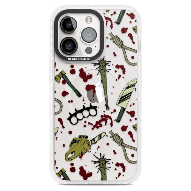 Movie Massacre Phone Case iPhone 15 Pro Max / Magsafe Impact Case,iPhone 15 Pro / Magsafe Impact Case Blanc Space