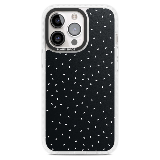 Confetti (Black) Phone Case iPhone 15 Pro Max / Magsafe Impact Case,iPhone 15 Pro / Magsafe Impact Case Blanc Space
