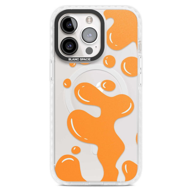 Orange Lava Lamp Phone Case iPhone 15 Pro Max / Magsafe Impact Case,iPhone 15 Pro / Magsafe Impact Case Blanc Space
