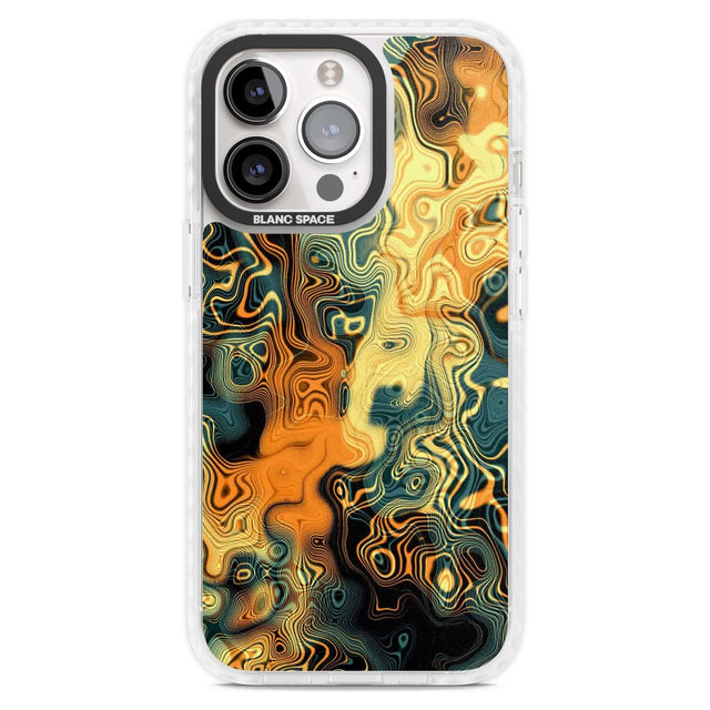 Gold Green Marble Phone Case iPhone 15 Pro Max / Magsafe Impact Case,iPhone 15 Pro / Magsafe Impact Case Blanc Space