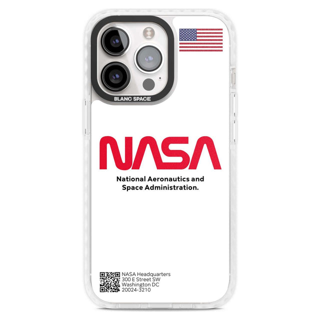 NASA The Worm Phone Case iPhone 15 Pro Max / Magsafe Impact Case,iPhone 15 Pro / Magsafe Impact Case Blanc Space