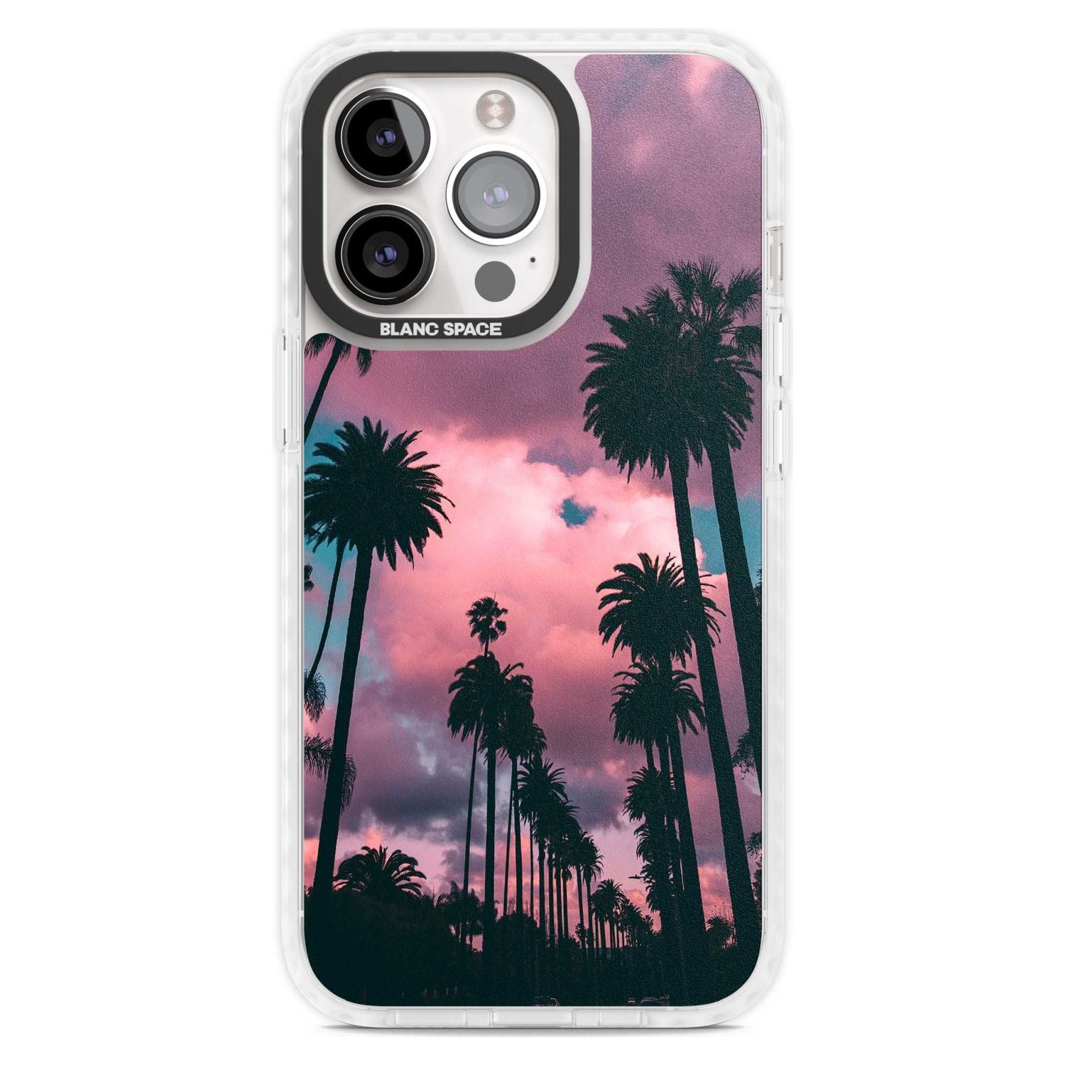 Palm Tree Sunset Photograph Phone Case iPhone 15 Pro Max / Magsafe Impact Case,iPhone 15 Pro / Magsafe Impact Case Blanc Space